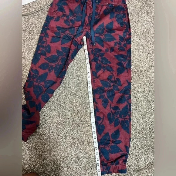 - 21MEN JOGGER PANTS MENS BURGUNDY AND NAVY POCKETS DRAWSTRING CASUAL SIZE… - Picture 9 of 9